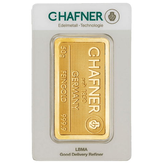 C. Hafner 50 gram goudbaar