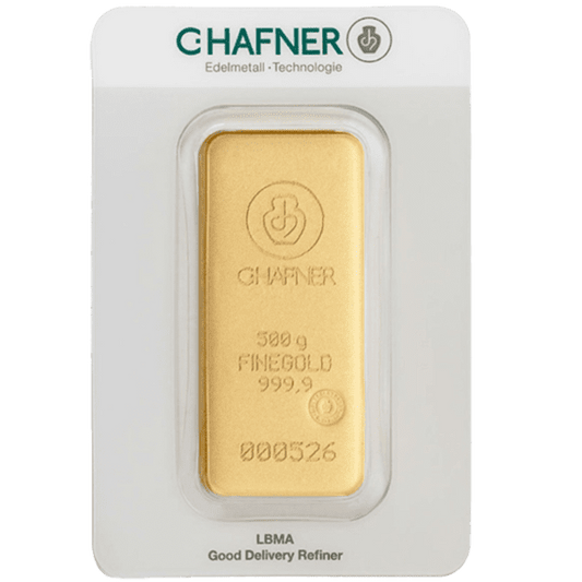 C. Hafner 500 gram goudbaar - casted