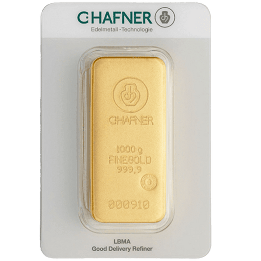C. Hafner 1 kilogram goudbaar - casted