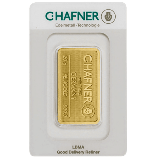 C. Hafner 20 gram goudbaar