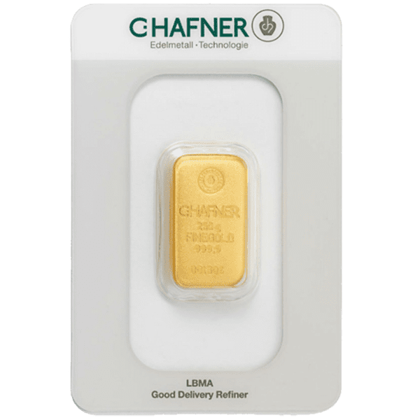 C. Hafner 250 gram goudbaar - casted