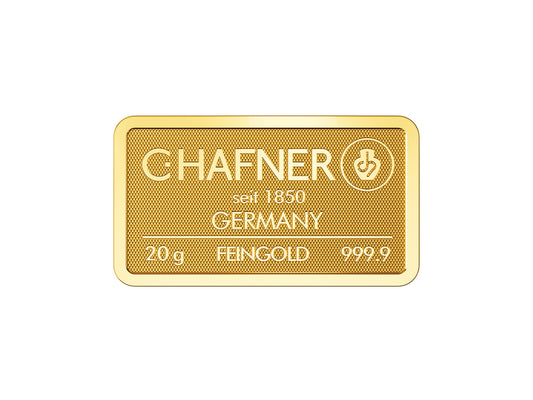 C. Hafner 20 gram goudbaar