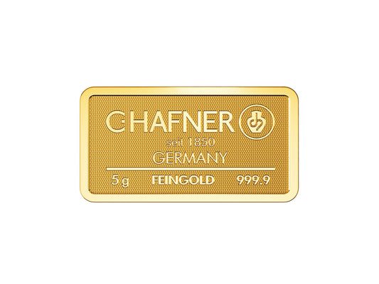 C. Hafner 5 gram goudbaar