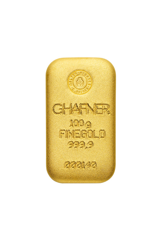 C. Hafner 100 gram goudbaar - casted
